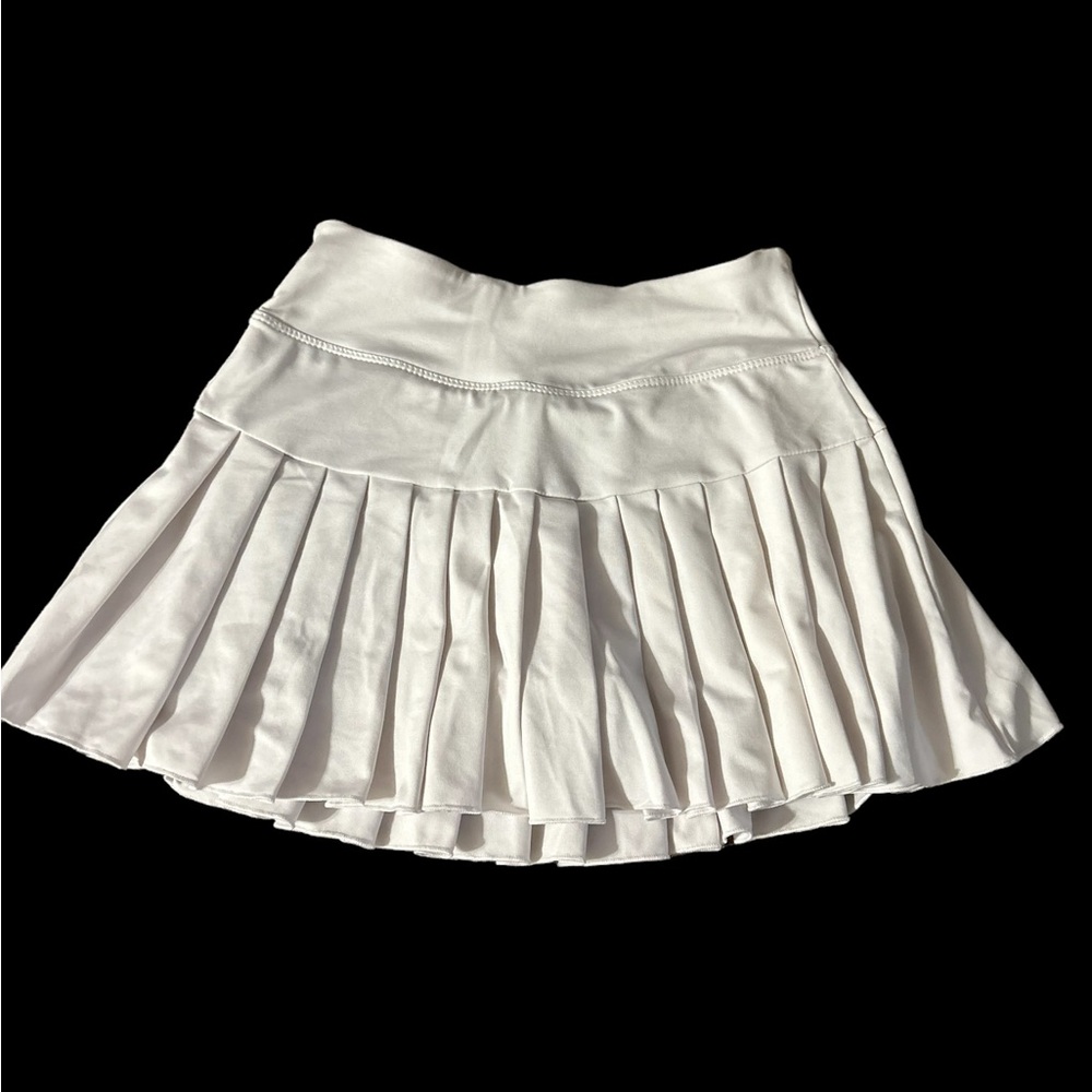 White Pleated Tennis Skirt